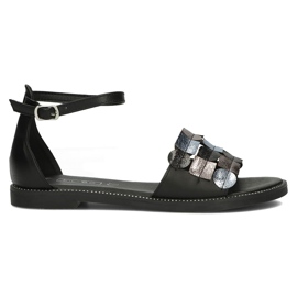 Filippo DS1286 / 22 Bk Mlt Sandales multicolores le noir