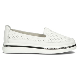 Chaussures en cuir Filippo DP3623 / 22 Wh blanc blanche