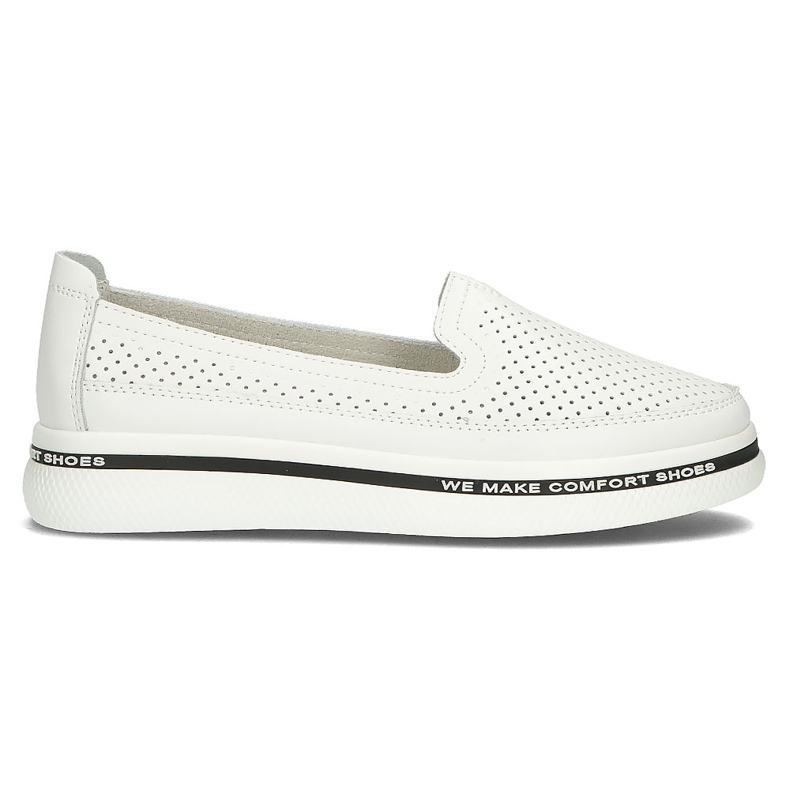 Chaussures en cuir Filippo DP3623 / 22 Wh blanc blanche