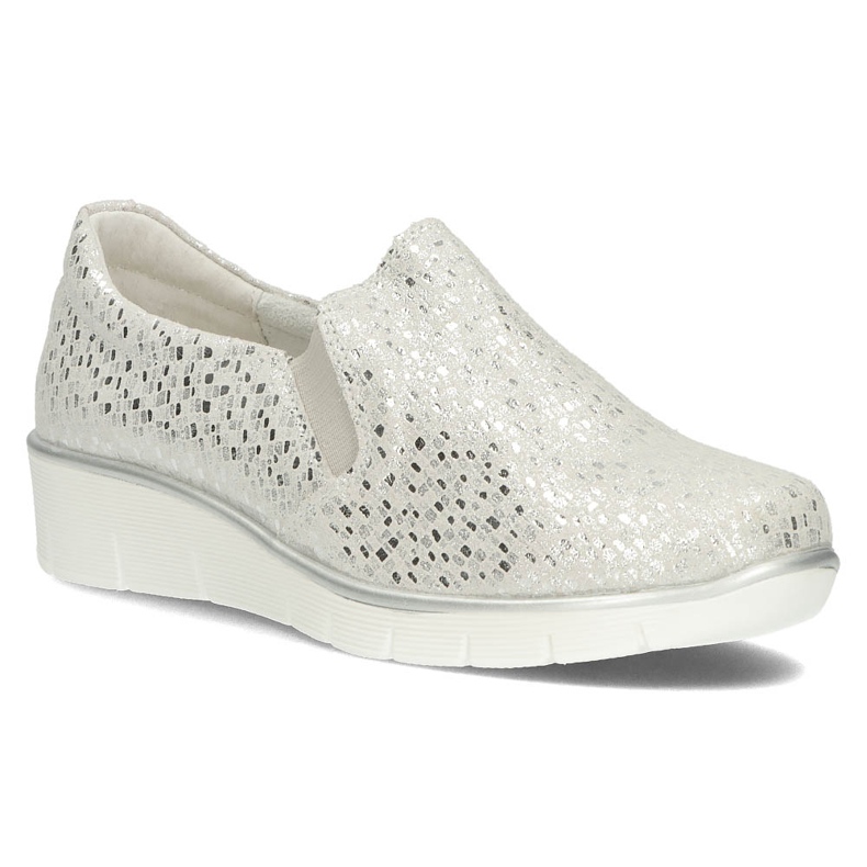 Chaussures en cuir Filippo DP1325 / 22 Si argent