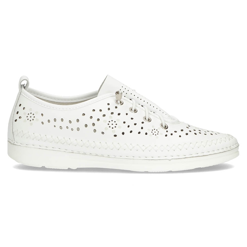 Chaussures en cuir Filippo DP2135 / 21 Wh blanc blanche