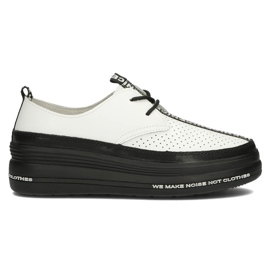 Chaussures en cuir Filippo DP3624 / 22 Wh blanc blanche