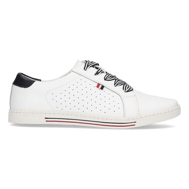 Chaussures en cuir Filippo DP2154 / 22 Wh blanc blanche