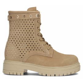Bottines en cuir Filippo DBT3716/22 Be beige