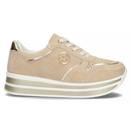 Baskets en cuir Filippo DP3682/22 Be beige