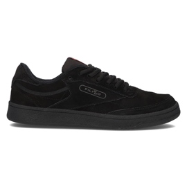 Chaussures en cuir Filippo MSP2123 / 22 Bk noir le noir