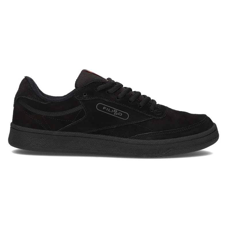 Chaussures en cuir Filippo MSP2123 / 22 Bk noir le noir