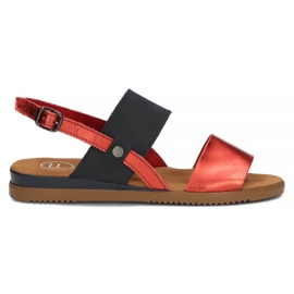 Sandales en cuir Filippo DS3601/22 Rd Nv bleu marine-rouge Sandales en cuir Filippo DS3601/22 Rd Nv bleu marine-rouge