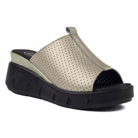 Babouches en cuir Filippo DK3594/22 Go doré