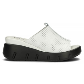 Chaussons en cuir Filippo DK3594 / 22 Wh blanc