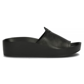 Babouches en cuir Filippo DK2059/22 Bk noir