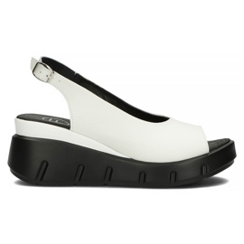 Sandales en cuir Filippo DS3595 / 22 Wh blanc blanche