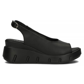 Sandales en cuir Filippo DS3595/22 Bk noir
