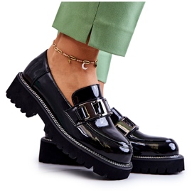 S.Barski Chaussures en Cuir Laqué Noir Corine le noir S.Barski Chaussures en Cuir Laqué Noir Corine le noir