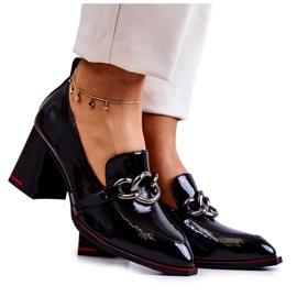 S.Barski Escarpins élégants sur un Callim noir