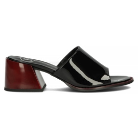 Chaussons en cuir Filippo DK3722/22 Bk noir