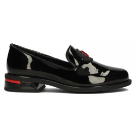 Chaussures en cuir Filippo DP3720 / 22 Bk noir