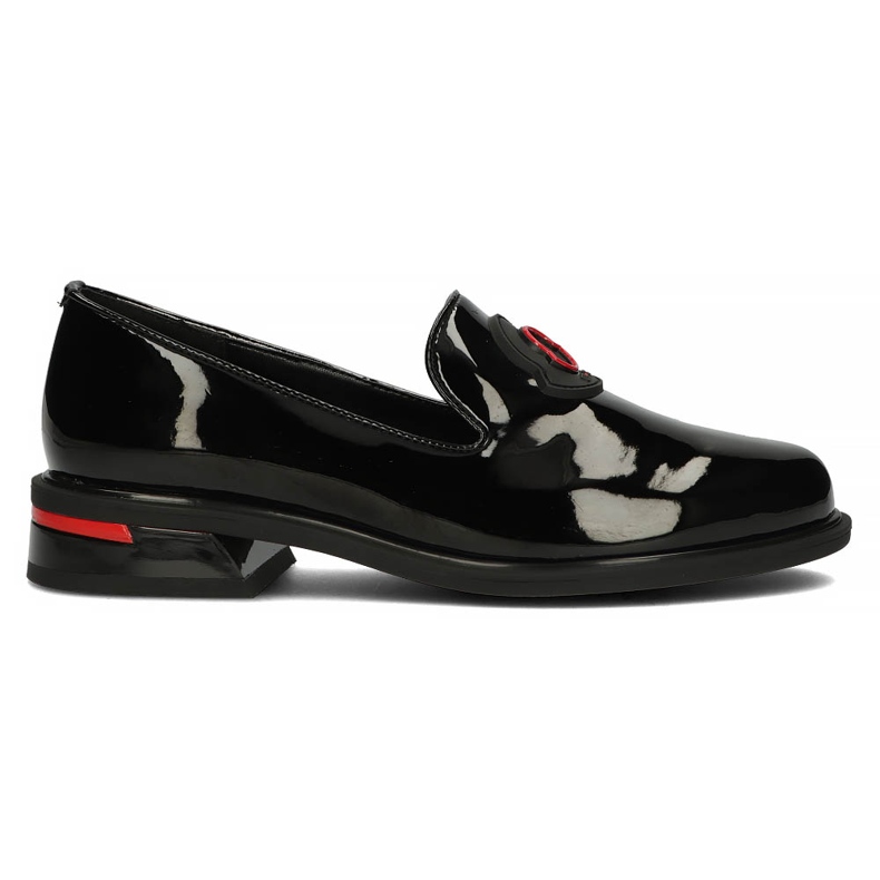 Chaussures en cuir Filippo DP3720 / 22 Bk noir le noir