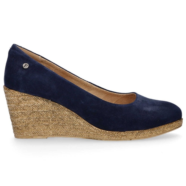 Chaussures en cuir Filippo DP1328/20 Nv bleu marine jaune