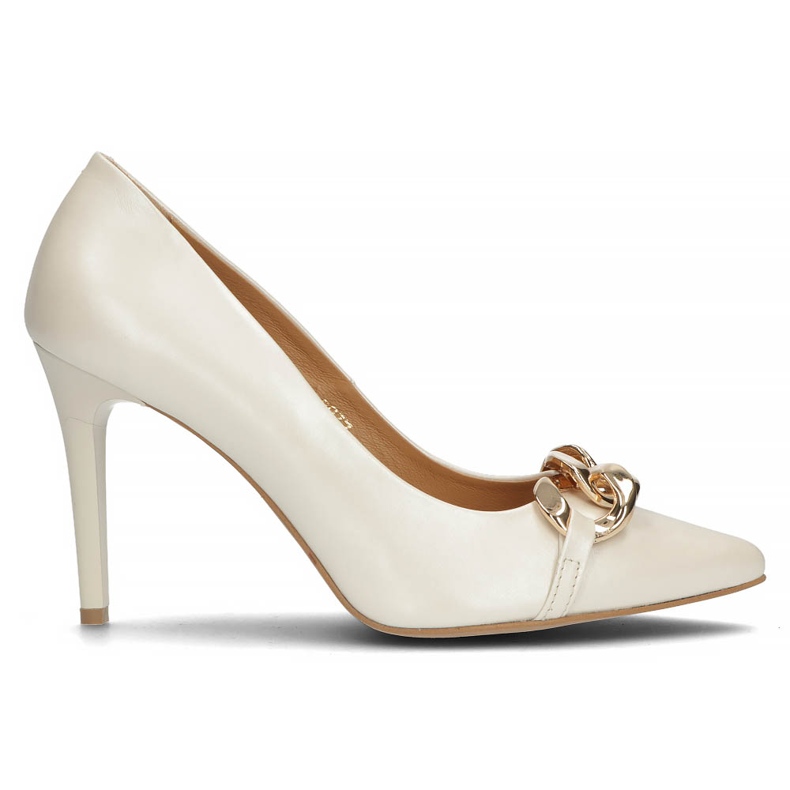 Escarpins en cuir Filippo 2077 beige perle