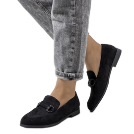 Chaussures en cuir noir de Talisa