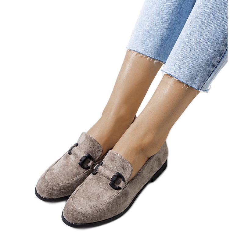 Chaussures en cuir gris Talisa Chaussures en cuir gris Talisa