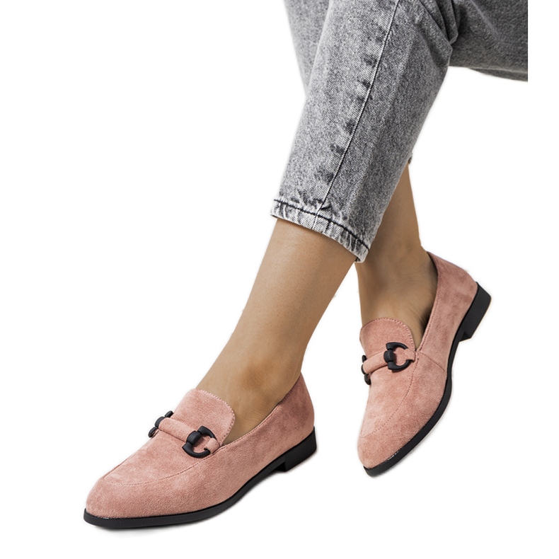 Escarpins en cuir rose Talisa