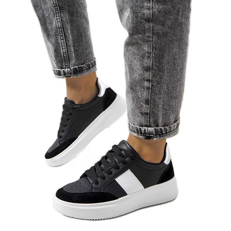 Espadrilles noires pour femmes de l'Ontario le noir argent Espadrilles noires pour femmes de l'Ontario le noir argent