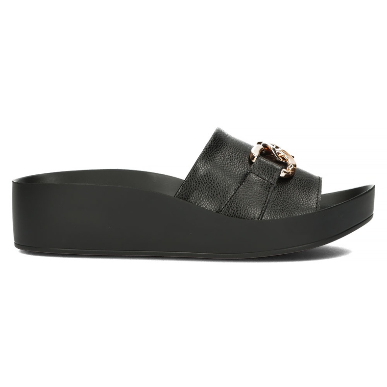 Chaussons en cuir Filippo DK3590 / 22 Bk noir le noir Chaussons en cuir Filippo DK3590 / 22 Bk noir le noir