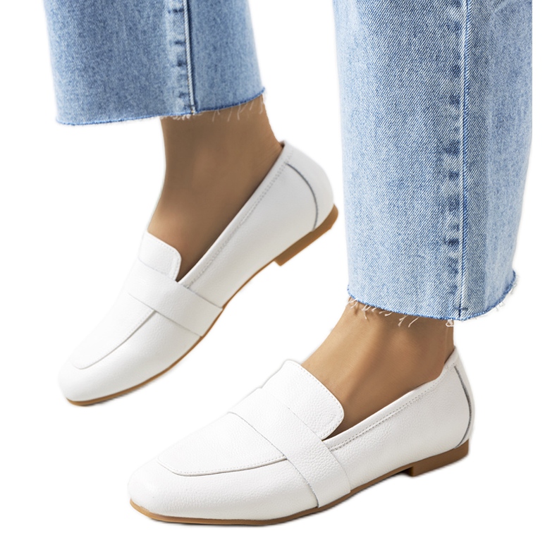Chaussures femme en cuir blanc Maple blanche