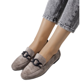 Chaussures en cuir gris de Dante Chaussures en cuir gris de Dante