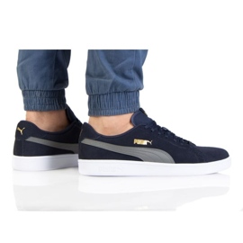 Puma Smash V2 M 364989 56 bleu marin gris d'or Puma Smash V2 M 364989 56 bleu marin gris d'or