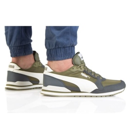 Puma St Runner V3 Nl M 384857 05 blanche gris vert