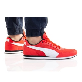 Puma St Runner Essential M 383055 03 blanche orange Puma St Runner Essential M 383055 03 blanche orange