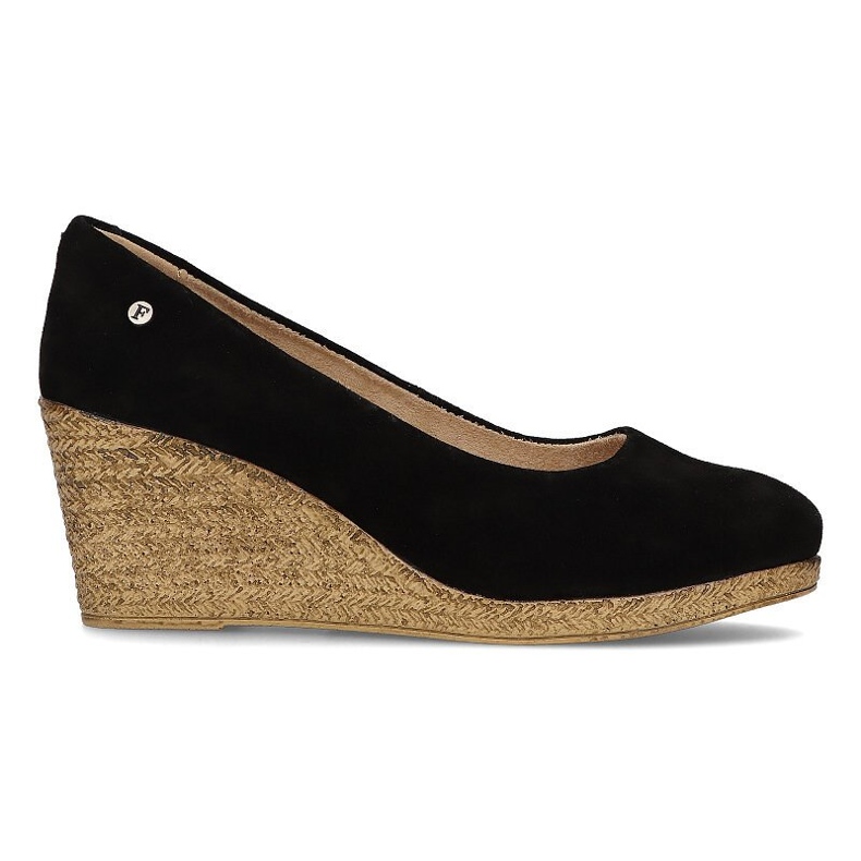 Chaussures en cuir Filippo DP1328 / 21 Bk noir le noir