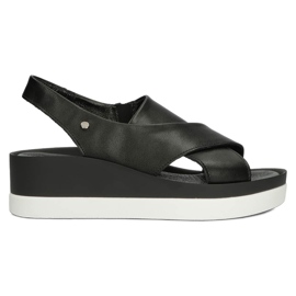Sandales en cuir Filippo 40256 noir le noir
