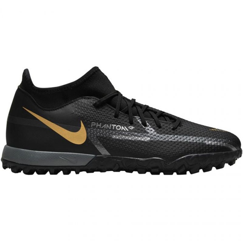 Nike Phantom GT2 Academy Df Tf DC0802 008 chaussures de football le noir le noir