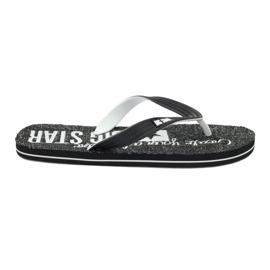 Big Star 174621 tongs chaussures pour hommes blanc noir