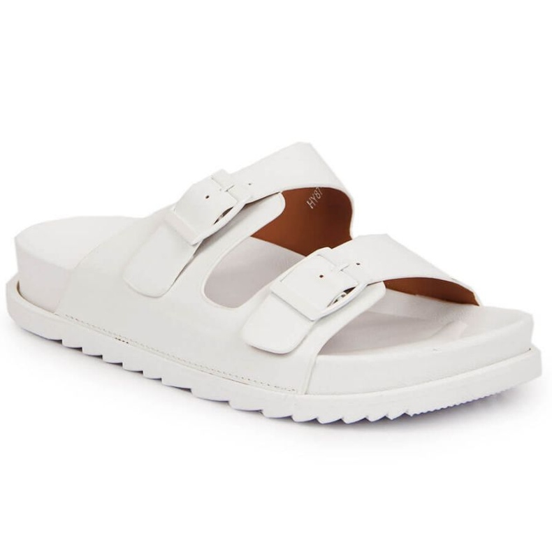 Chaussons En Caoutchouc Avec Boucles Blanches En S.Barski