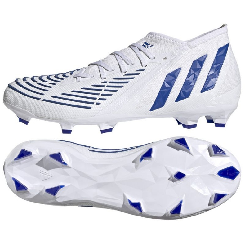 Chaussures de football Adidas Predator Edge.2 Fg M GW2269 blanche blanche Chaussures de football Adidas Predator Edge.2 Fg M GW2269 blanche blanche