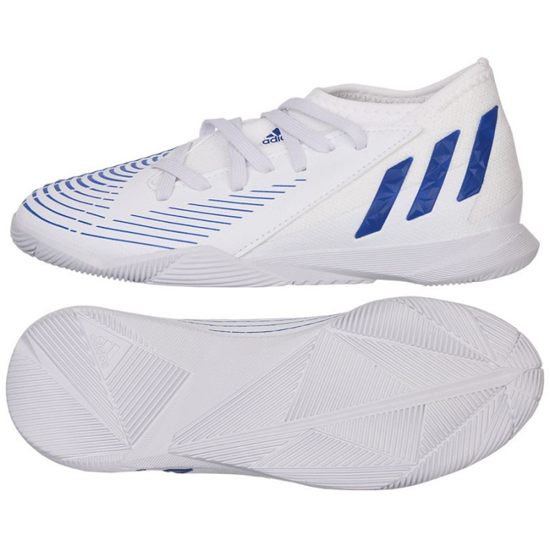 Chaussures de foot Adidas Predator Edge.3 In Jr GX2647 blanche blanche