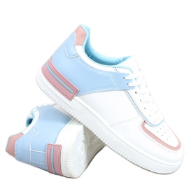 Baskets Libby bleues blanche multicolore