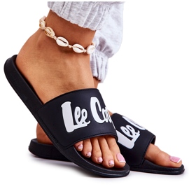 Lee Cooper LCW-22-42-1004 Noir Chaussons pour Femme blanc