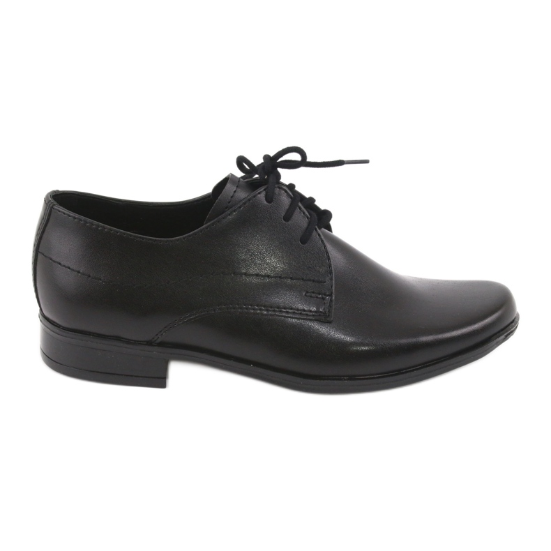 Chaussures garçons en cuir en cuir en cuir Black Gregors 429 le noir