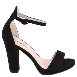 Ficaria Sandales à talons hauts noires le noir