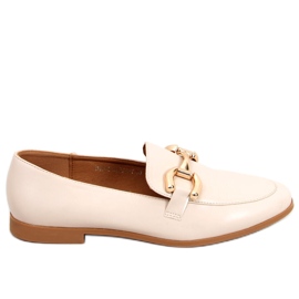 Mocassins femme tulipe abricot beige
