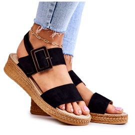 Sandales en Daim pour Femme Big Star JJ276031 Noir le noir