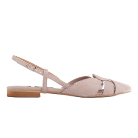 Marco Shoes Sandales en daim et matière transparente beige Marco Shoes Sandales en daim et matière transparente beige