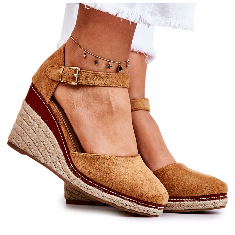 PS1 Espadrilles marron pour femme sur tamarill Wedge brun