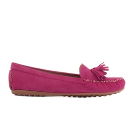 Marco Shoes Mocassin Ballerine en Daim Violet 1979P-770-1 rose